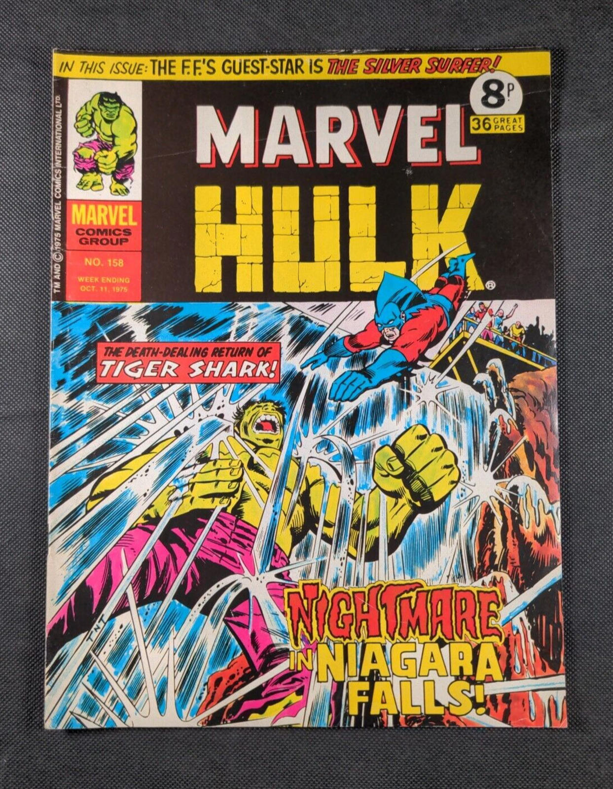 Mighty World of Marvel Issue No 158 October 1975 Marvel UK Vintage Comic