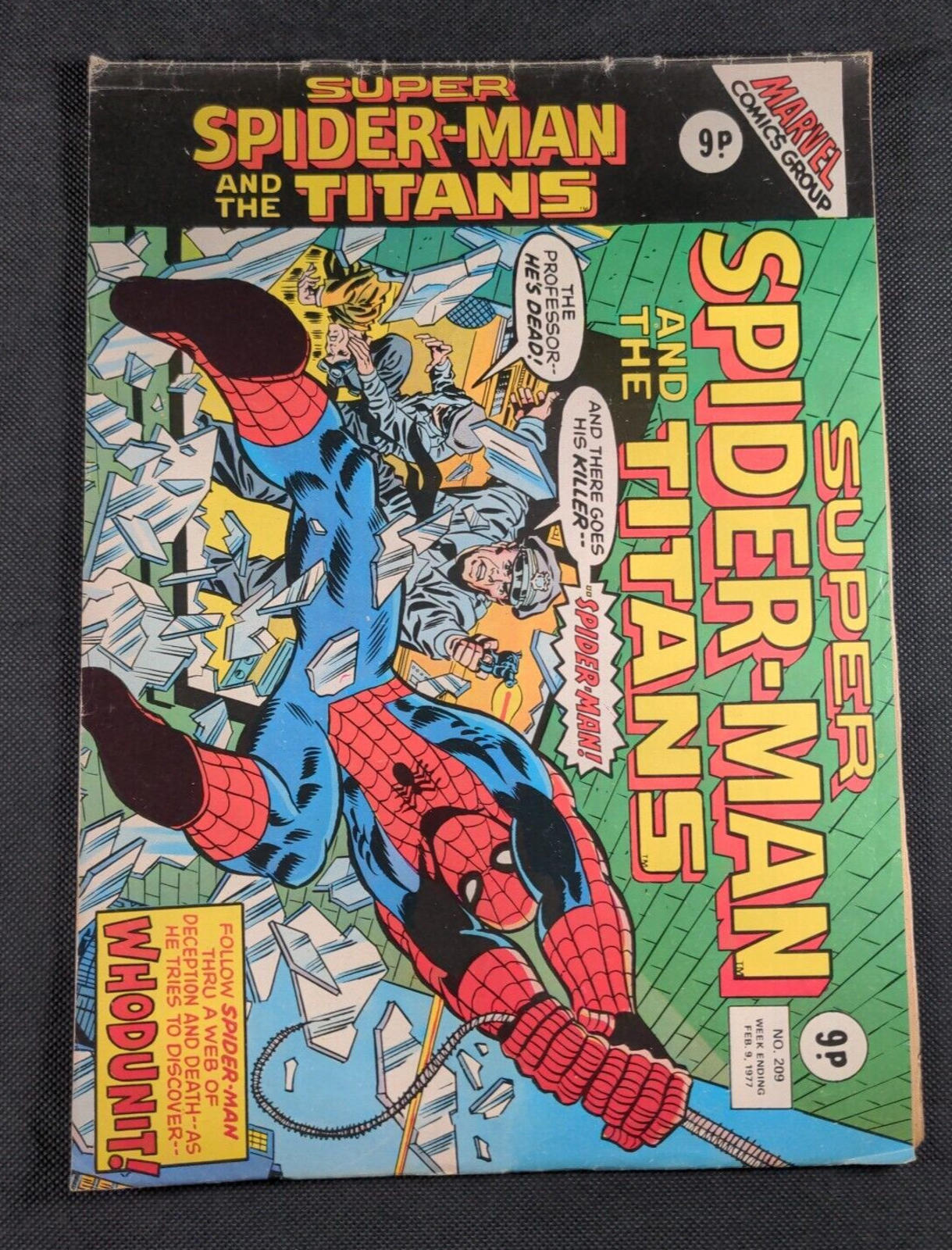 Marvel Comics  - Super Spider -Man - Issue No 209 February 1977 - Retrorama UK