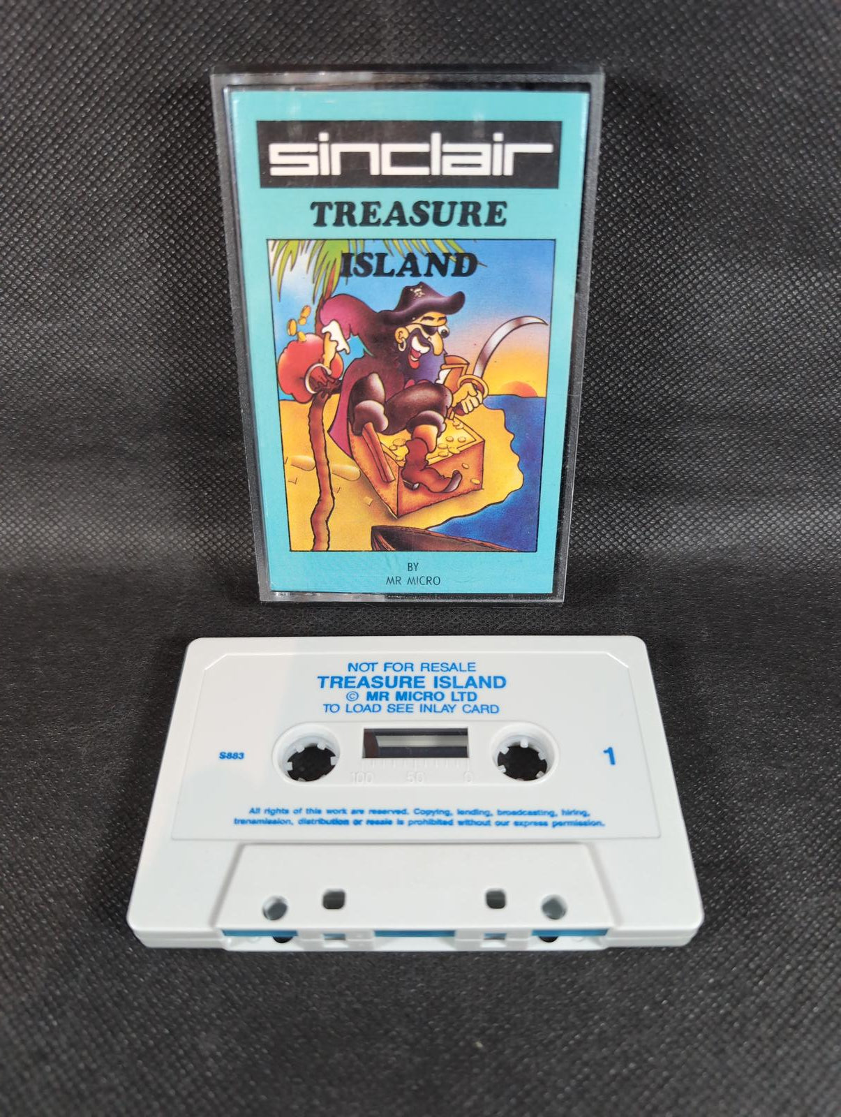 Treasure Island ZX Spectrum Video Game Cassette Mr Micro Tested & Working