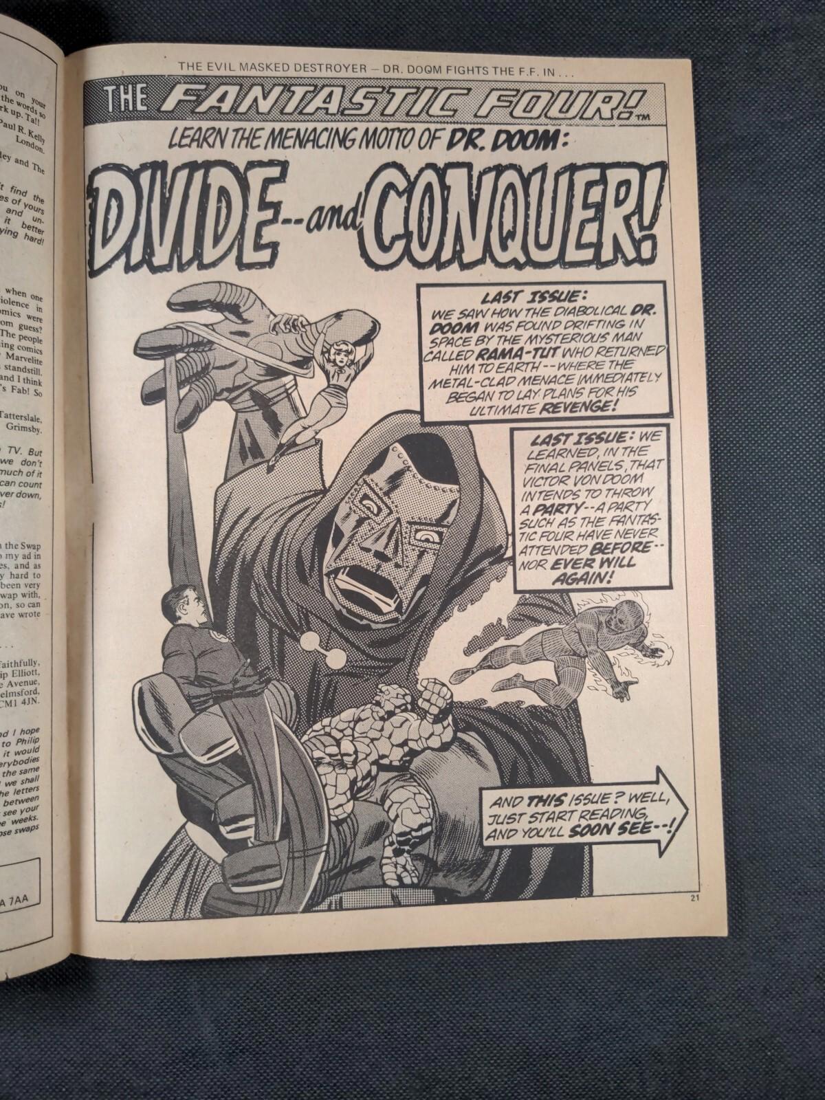 Mighty World of Marvel Issue No 65 December 1973 Vintage Marvel UK Comic - Retrorama UK