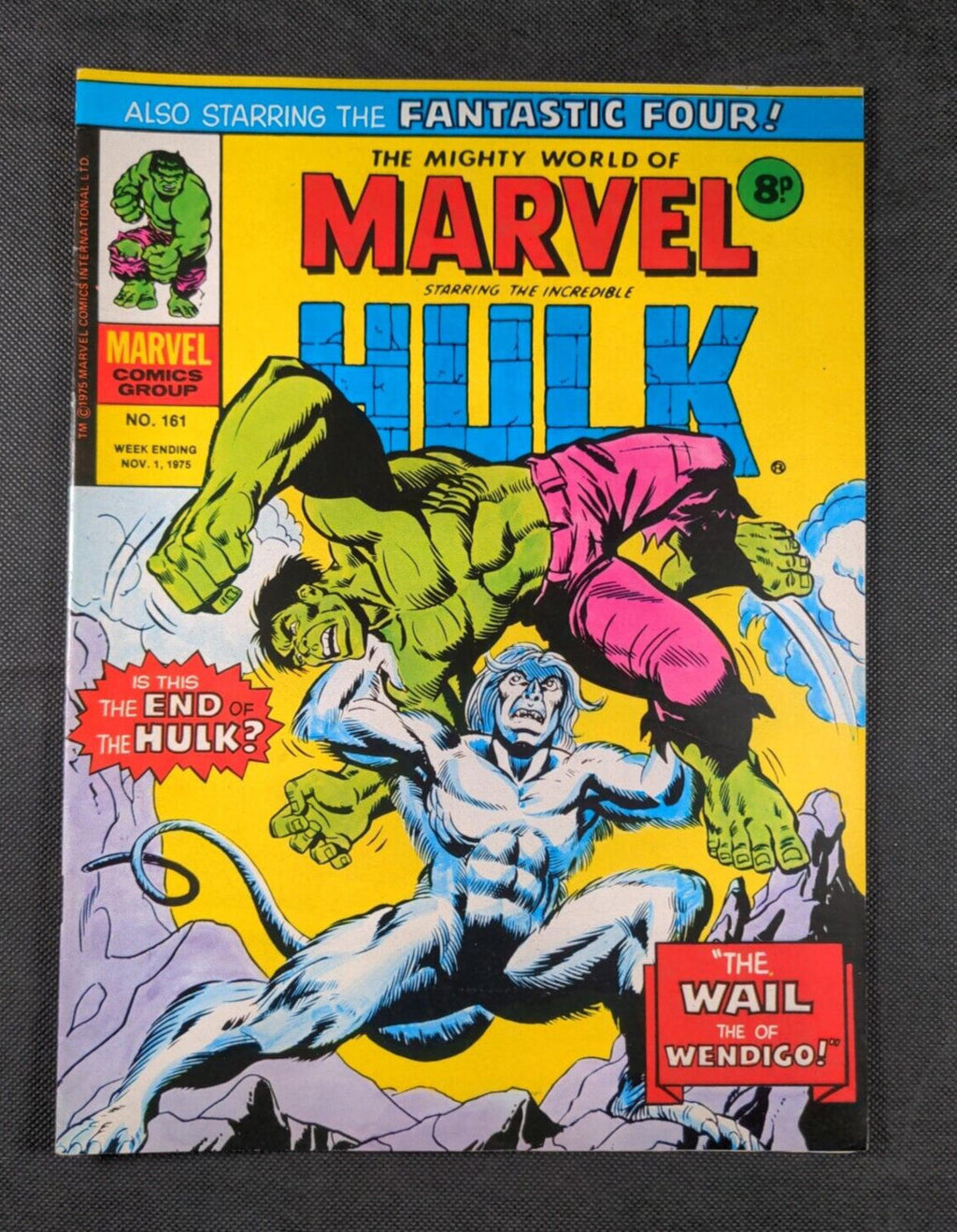 Mighty World of Marvel Issue No 161 November 1975 Marvel UK Vintage Comic - Retrorama UK