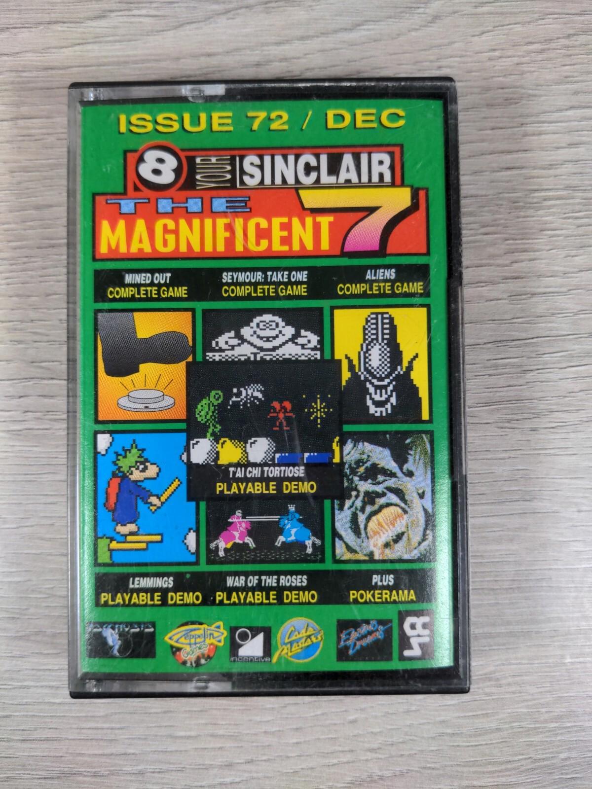 The Magnificent 7 Issue 72 ZX Spectrum 48K 128K Game Cassette Tested & Working - Retrorama UK