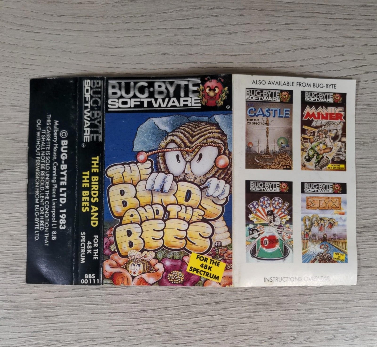 The Birds And The Bees ZX Spectrum 48K Game Cassette Tested & Working