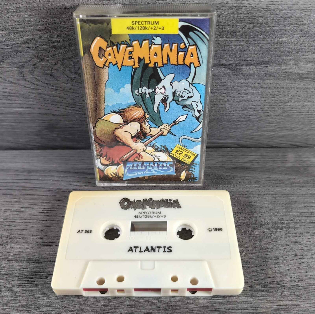 Cavemania ZX Spectrum 48/128K Game Tested & Working Vintage Retro Video Game