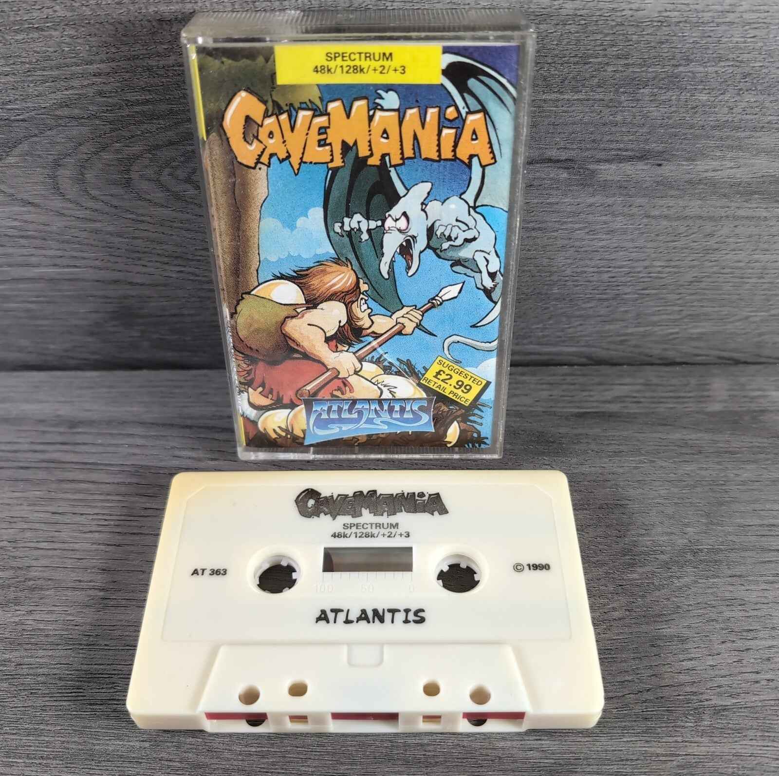 Cavemania ZX Spectrum 48/128K Game Tested & Working Vintage Retro Video Game