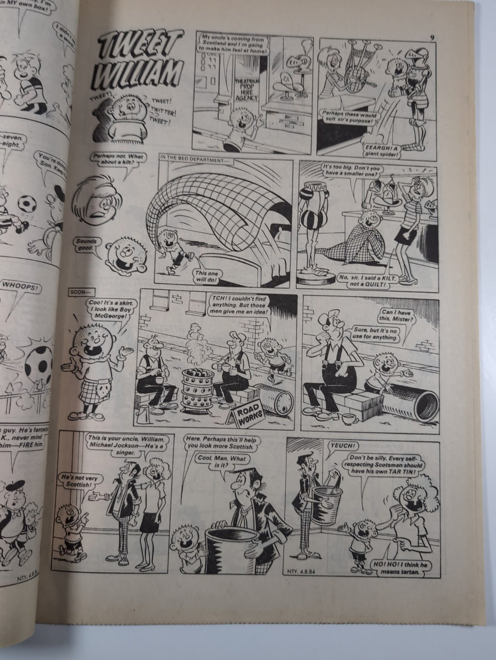 Nutty Comic Featuring Bananaman Issue No. 234 Aug 4th 1984 Vintage Retro Comic