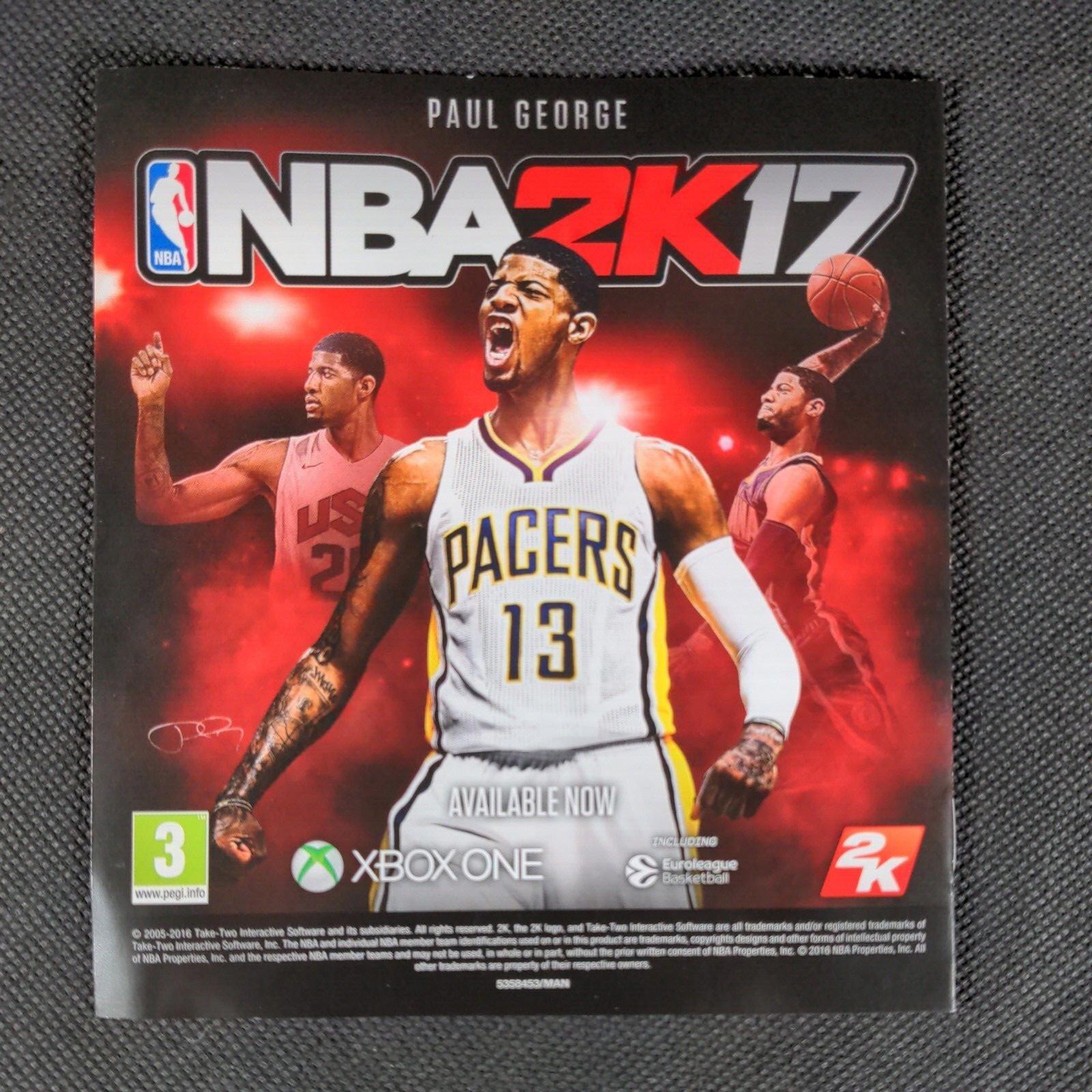 WWE 2K17 Xbox One Game Age 16+ Manual Included