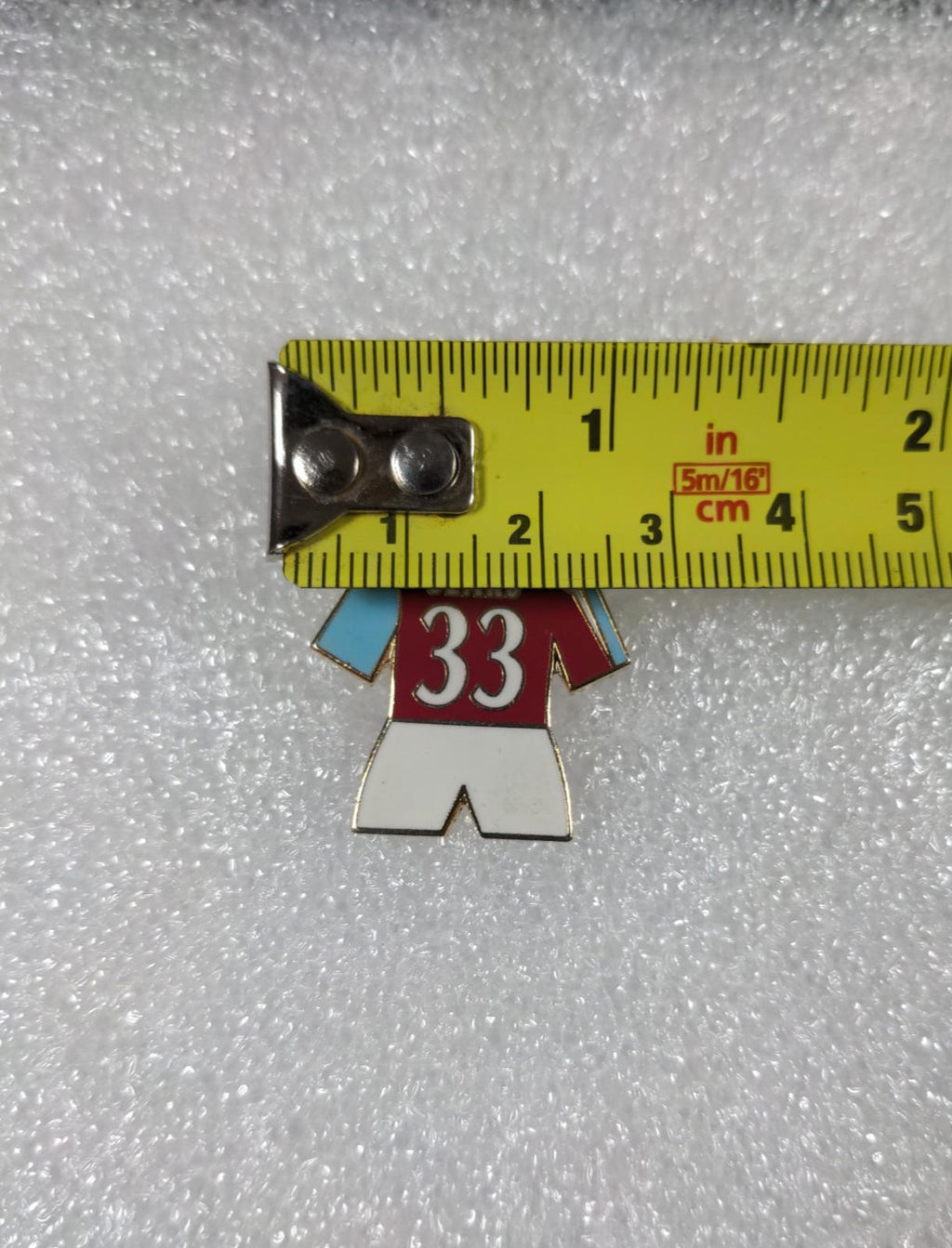 West Ham United Football Club Sears No33 Shirt Enamel Pin Badge - Retrorama UK