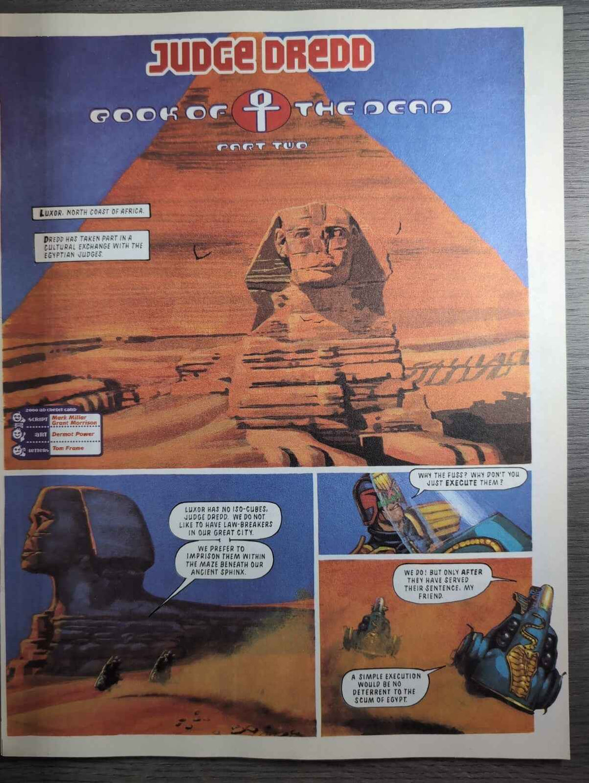 2000AD Prog 860 Featuring Judge Dredd Comic 6th Nov 1993 Vintage Retro Comic
