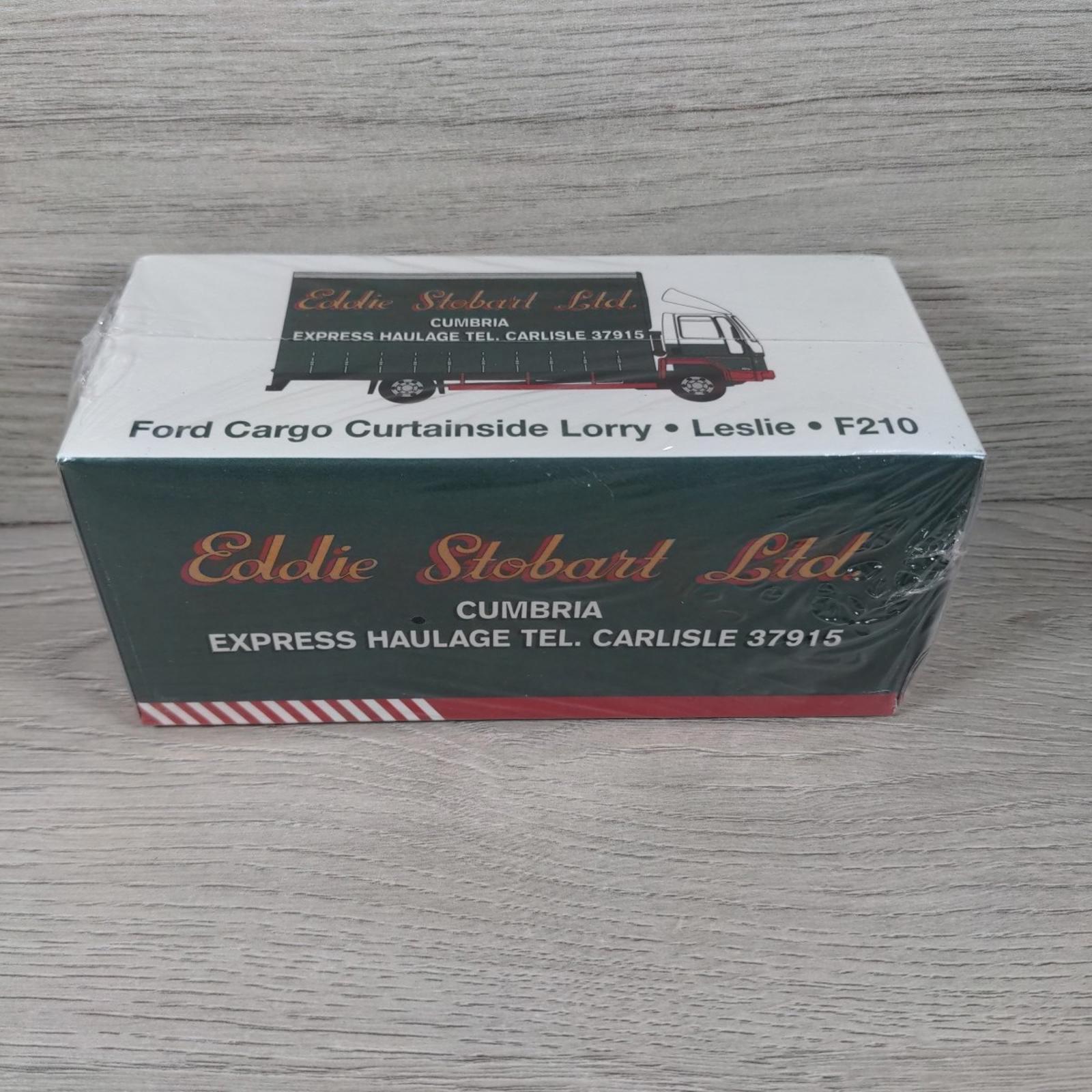 Atlas Editions Ford Cargo Curtainside Lorry Leslie F210 1:76 Scale Diecast Model