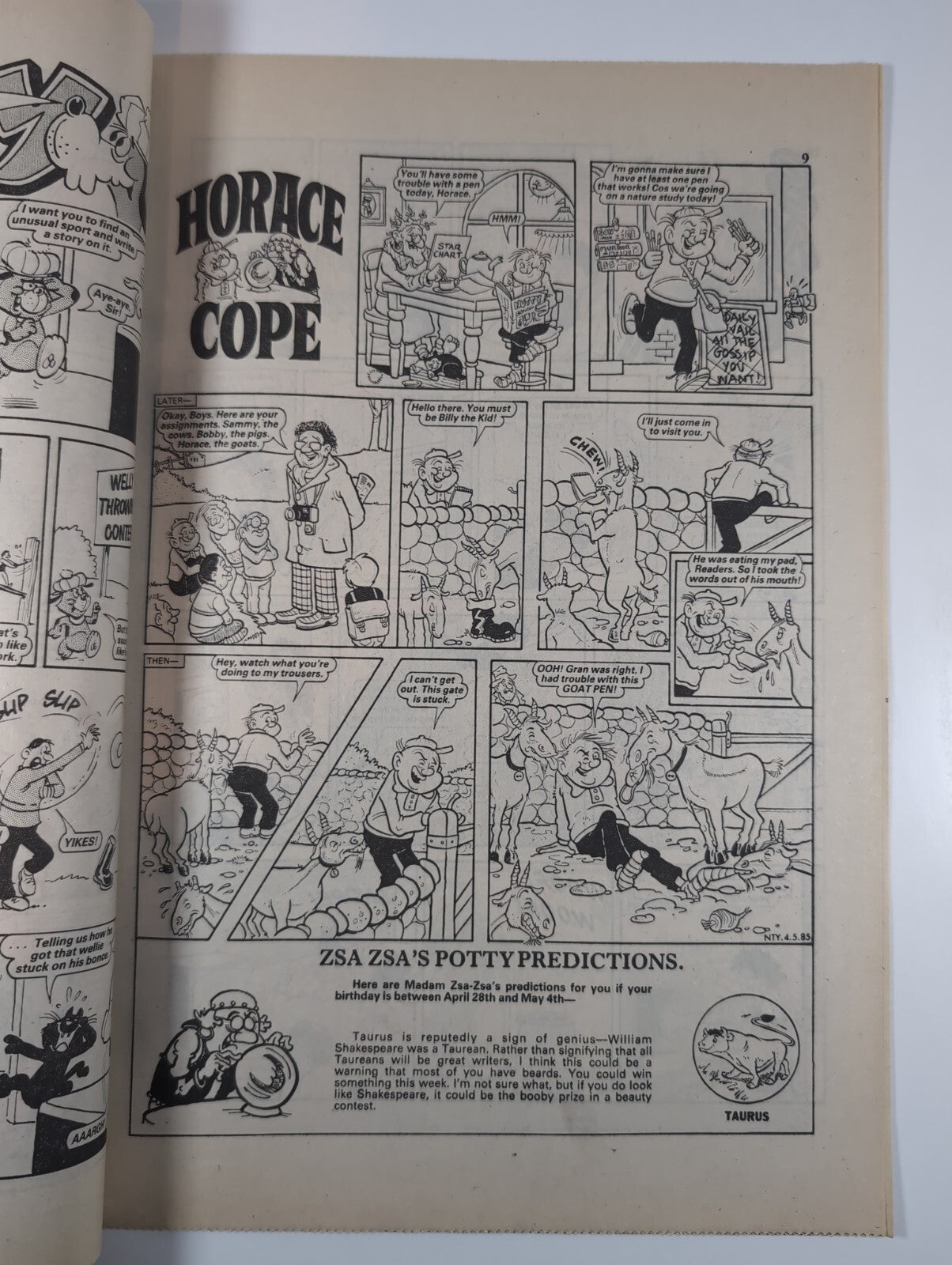 Nutty Comic Featuring Bananaman Issue No. 273 May 4th 1985 Vintage Retro Comic