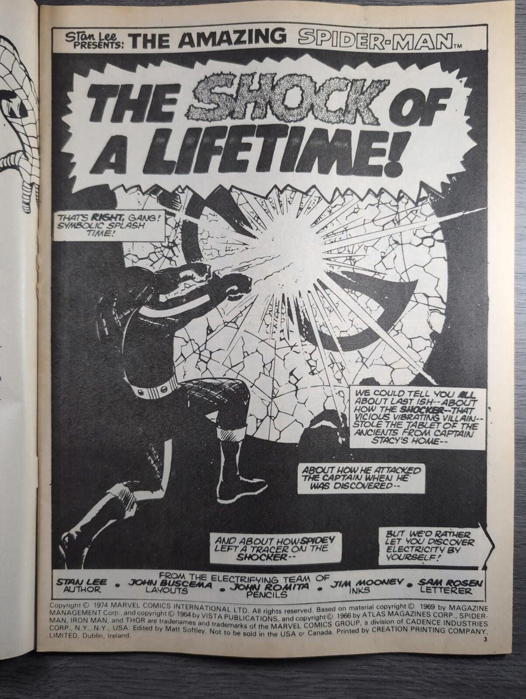 Spider-Man Comics Weekly No85 Marvel Comics UK 28th September 1974 Vintage Comic