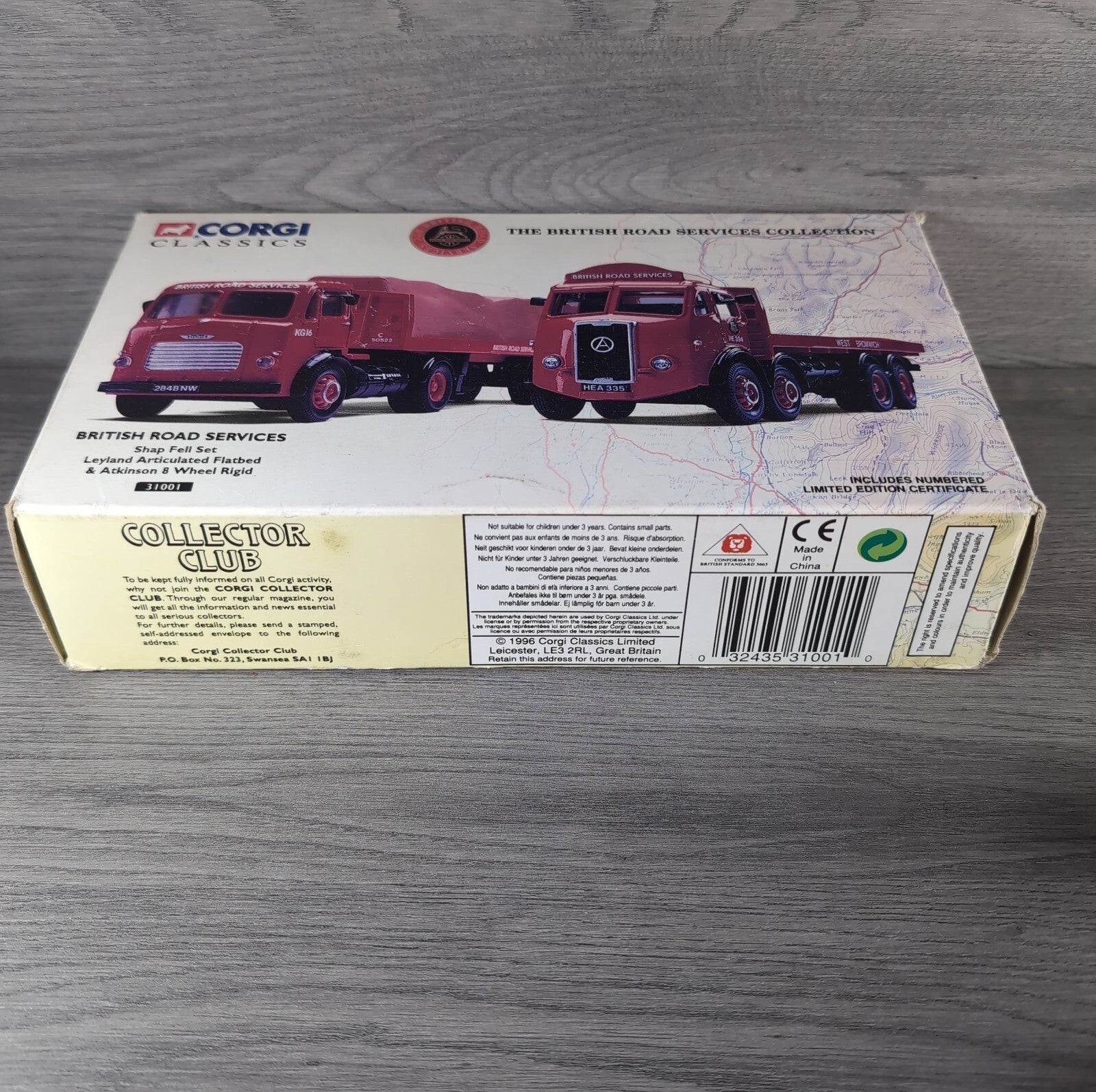 Corgi 31001 BRS Shap Fell Set Leyland Articulated Flatbed Atkinson 8 Wheel Rigid