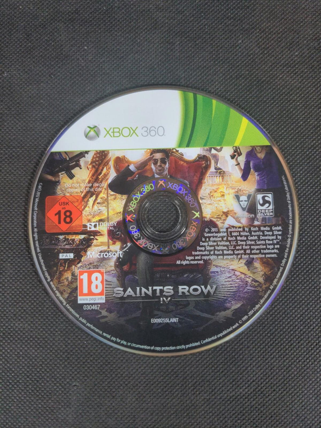 Saints Row IV Microsoft Xbox 360 Game + Manual Tested & Working
