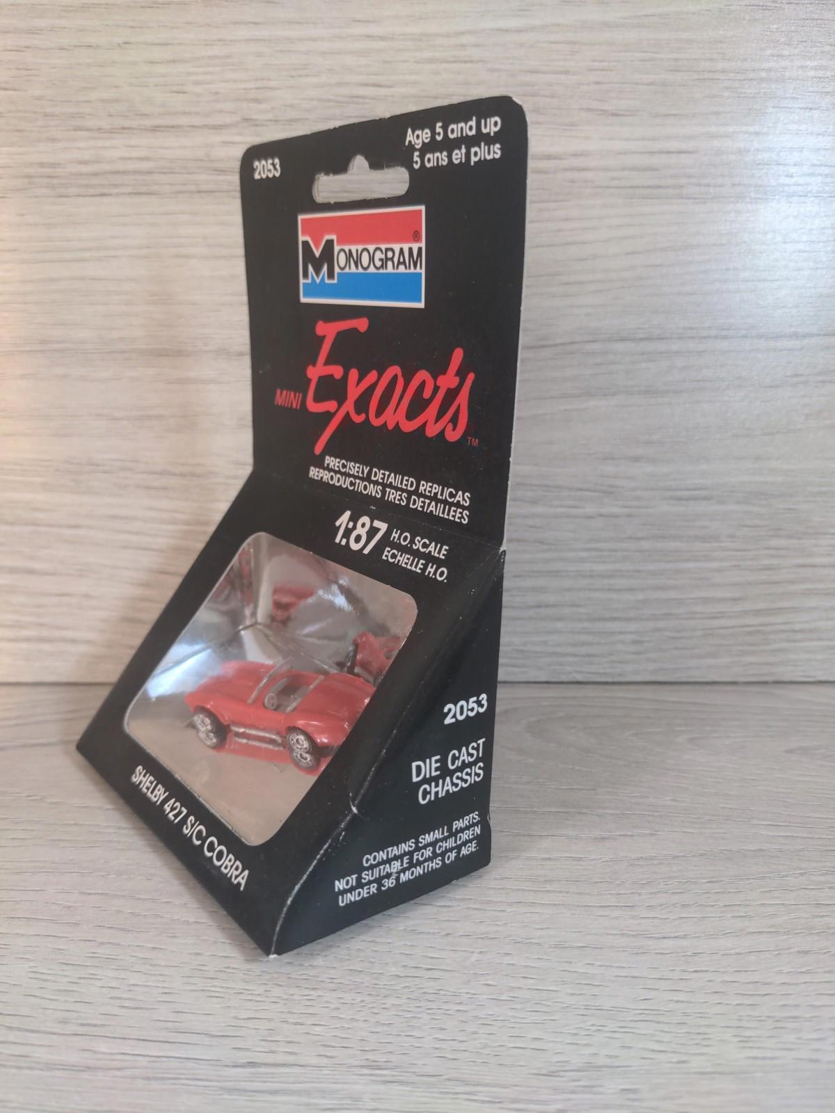 Monogram Mini Exacts Shelby 427 S/C Cobra No 2053 Diecast Model 1:87 H.O Scale - Retrorama UK