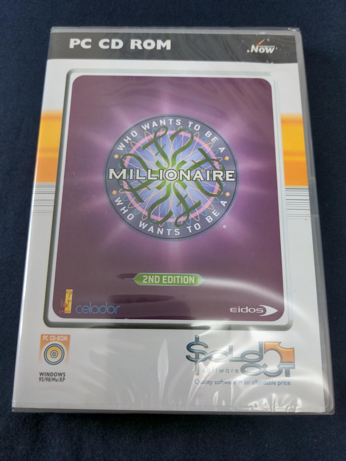 Who Wants To Be A Millionaire 2nd Edition Vintage PC Rom Game 95/98/ME/XP