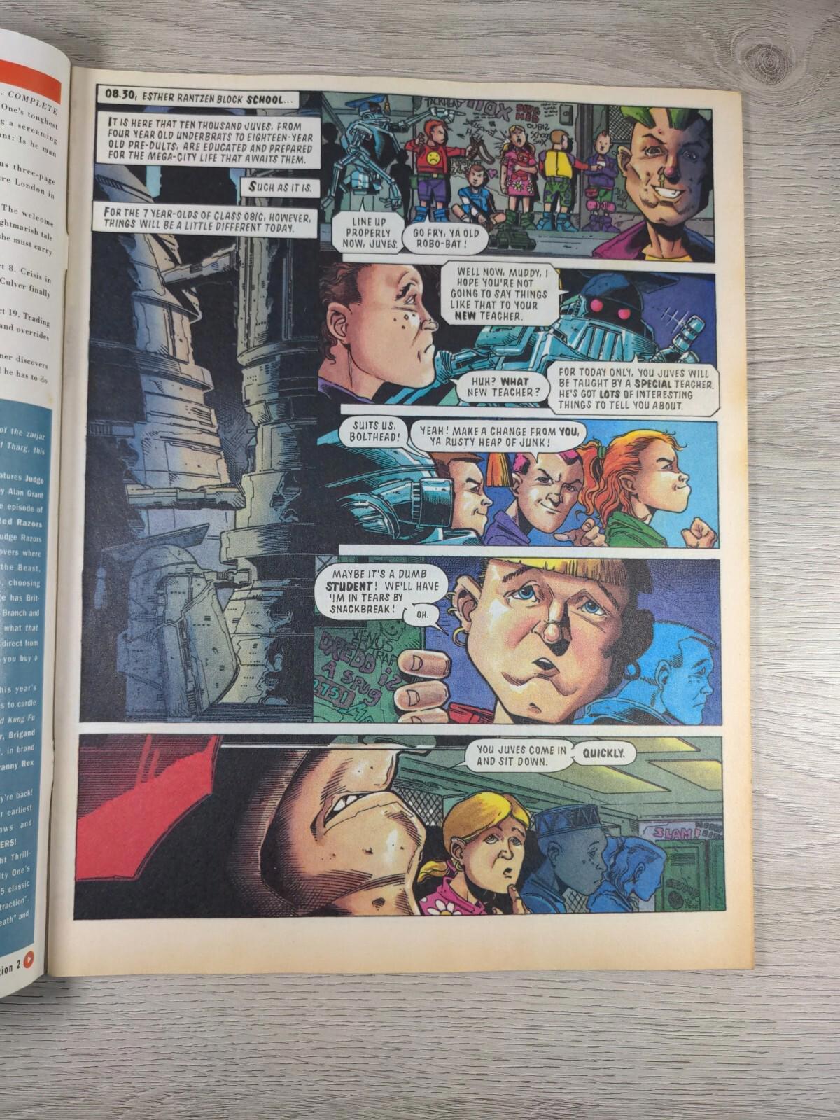 2000AD Featuring Judge Dredd Prog 742 August 1991 Vintage Comic - Retrorama UK
