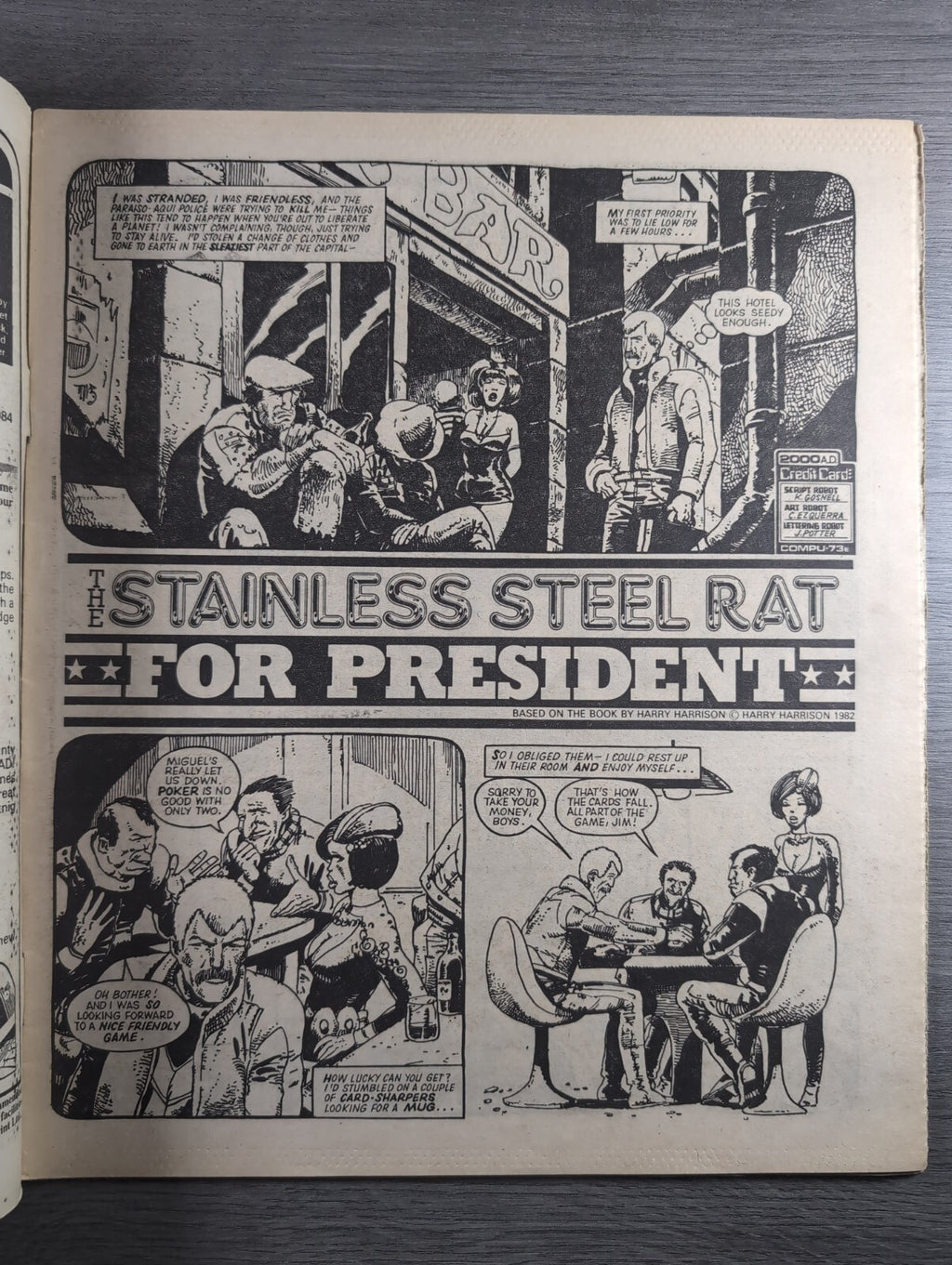 2000AD Prog 398 Featuring Judge Dredd Comic 29th Dec 1984 Vintage Retro Comic