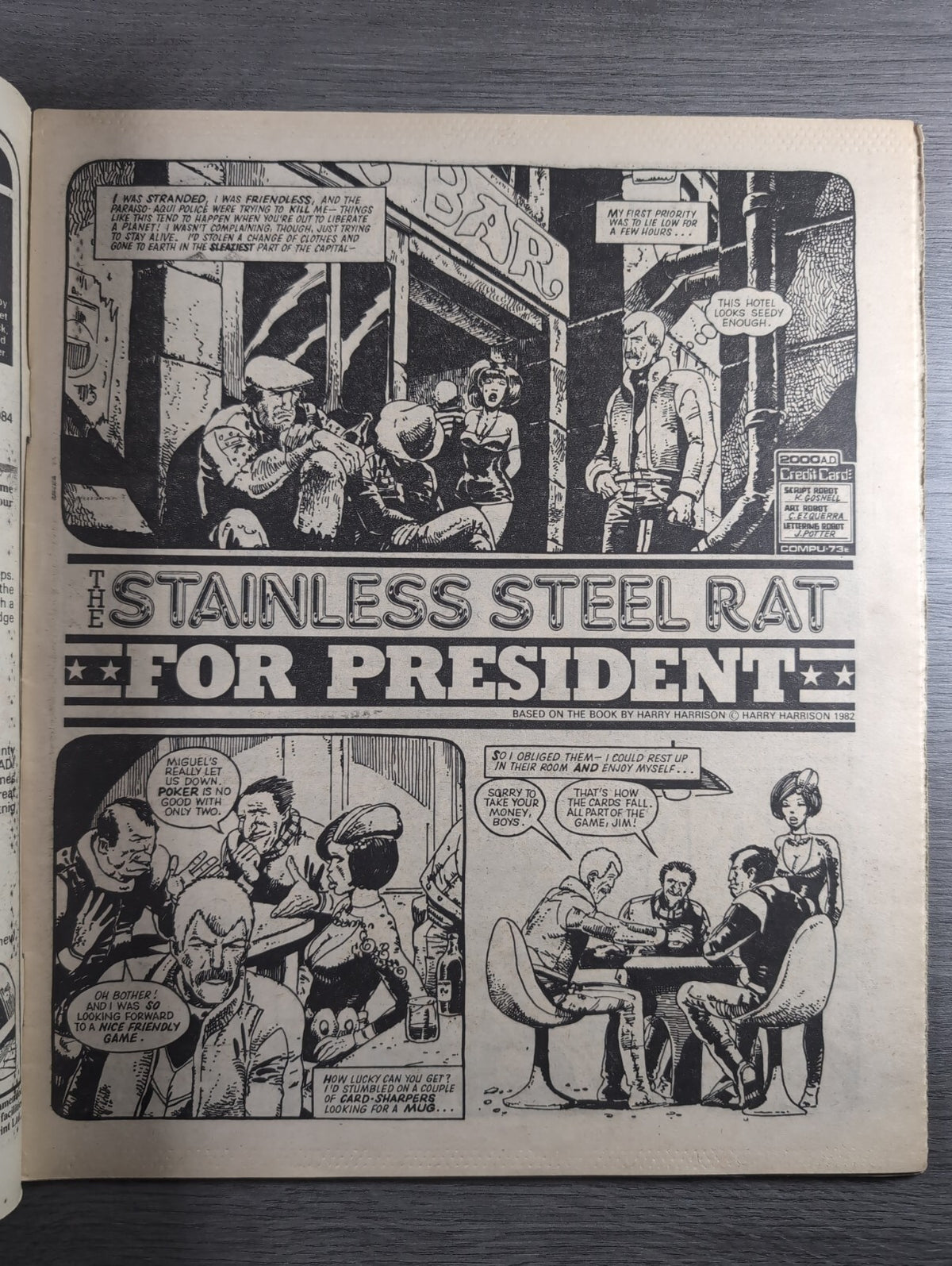 2000AD Prog 398 Featuring Judge Dredd Comic 29th Dec 1984 Vintage Retro Comic