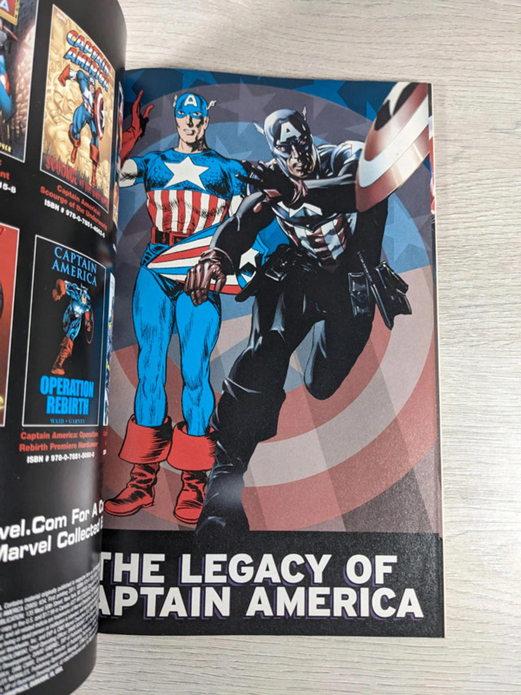Captain America: The Legacy Of Captain America by Joe Simon Marvel Comic Book