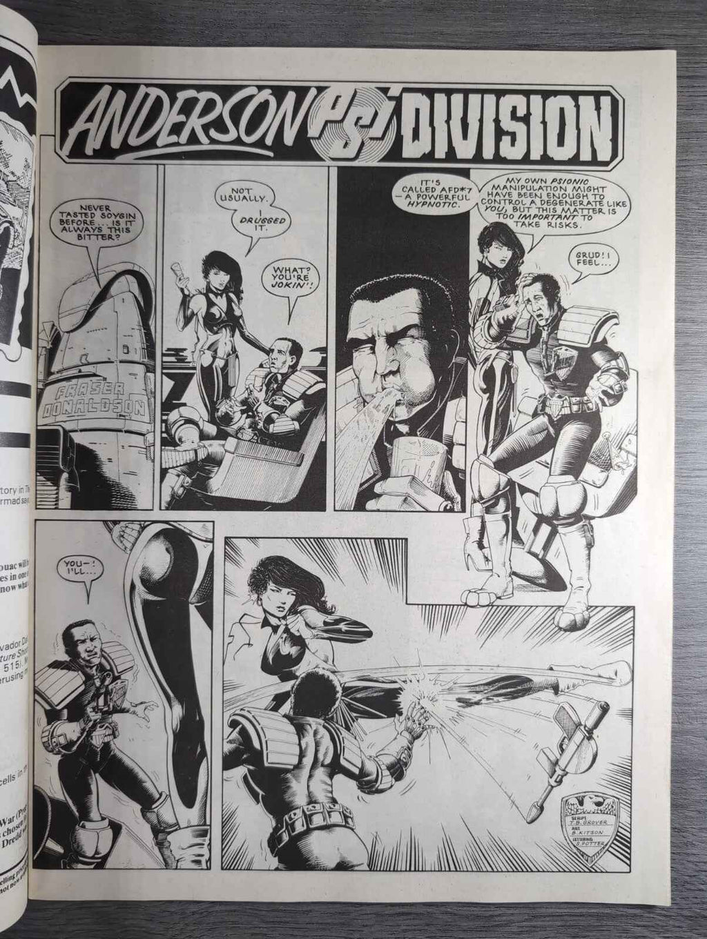 2000AD Prog 523 Featuring Judge Dread Comic 23rd May 1987 Vintage Retro Comic