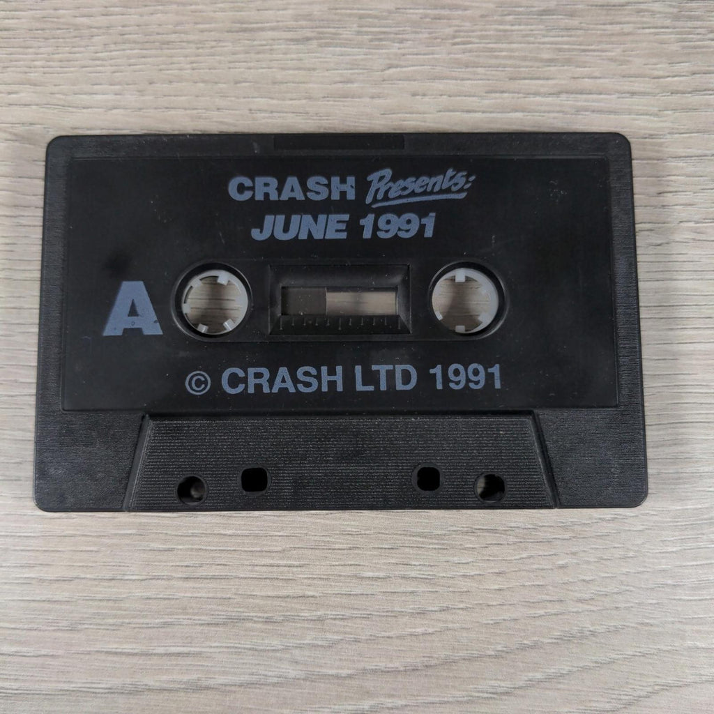 Crash Powertape June 1991 ZX Spectrum 48K 128K Game Cassette Tested & Working