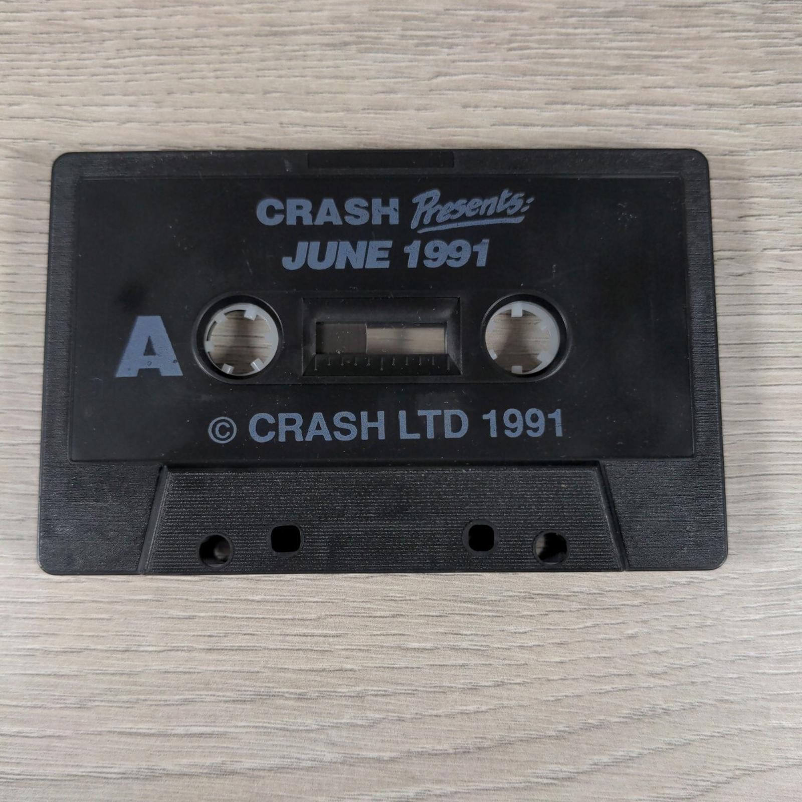 Crash Powertape June 1991 ZX Spectrum 48K 128K Game Cassette Tested & Working