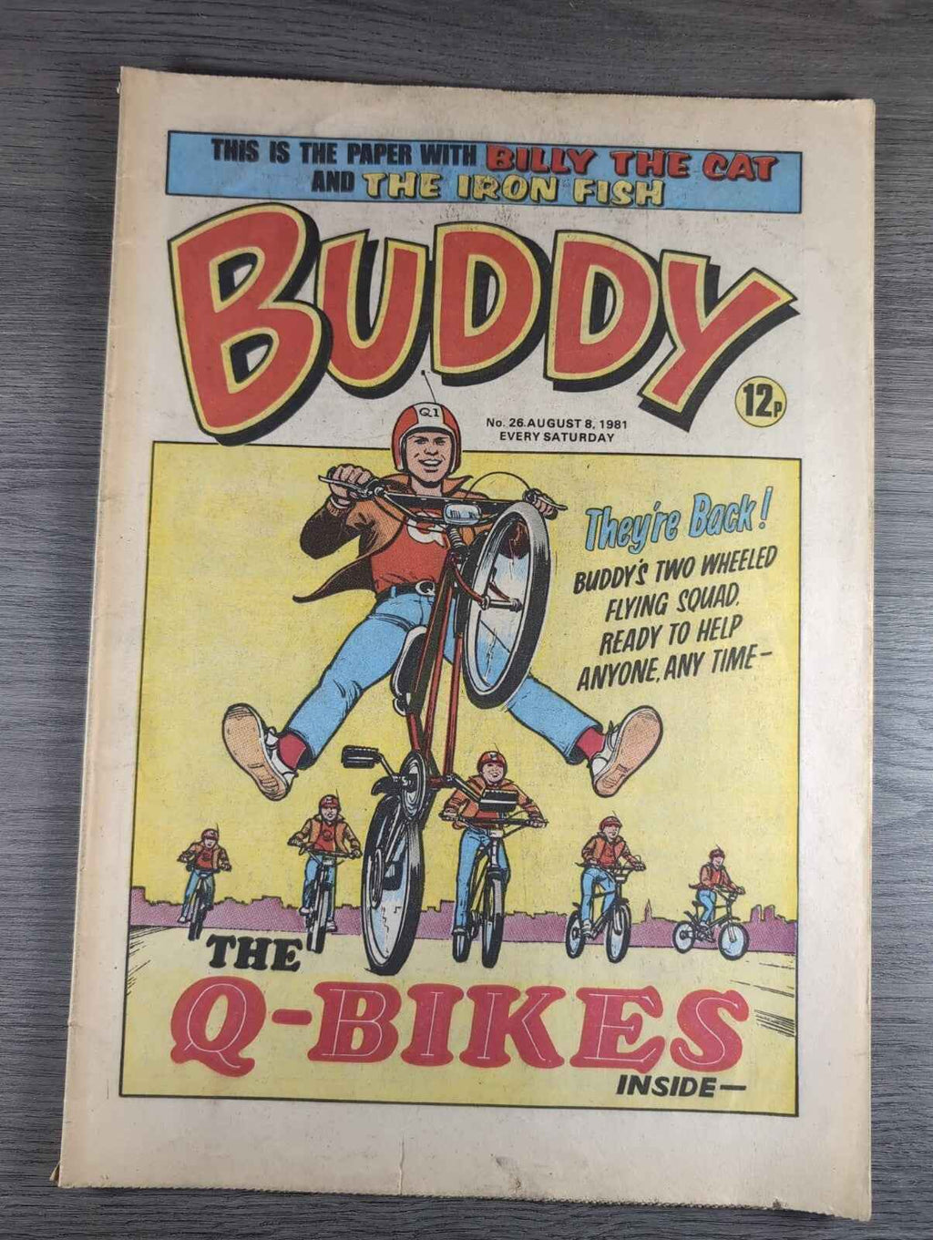 Buddy Comic Issue No 26 8th August 1981 Vintage Retro Comic