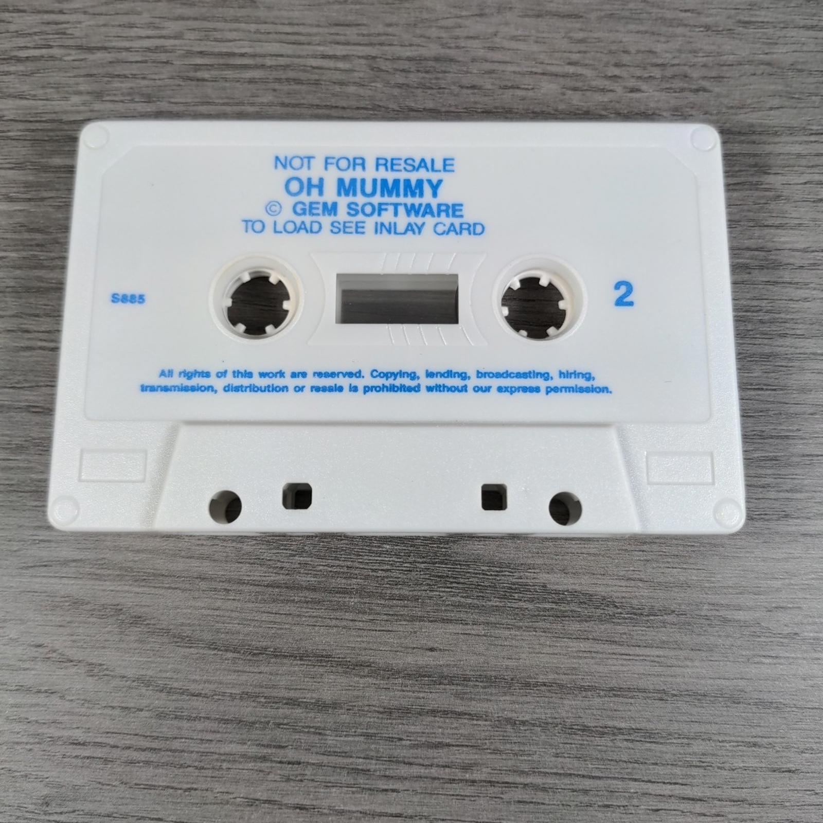 Oh Mummy ZX Spectrum 48K Game Cassette Gem Software Tested & Working