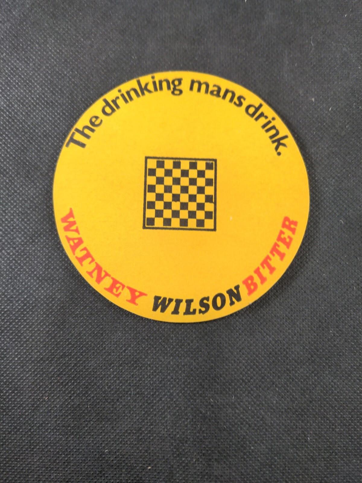 5 Vintage Beer Mats Wilsons Watneys Ale Bitter