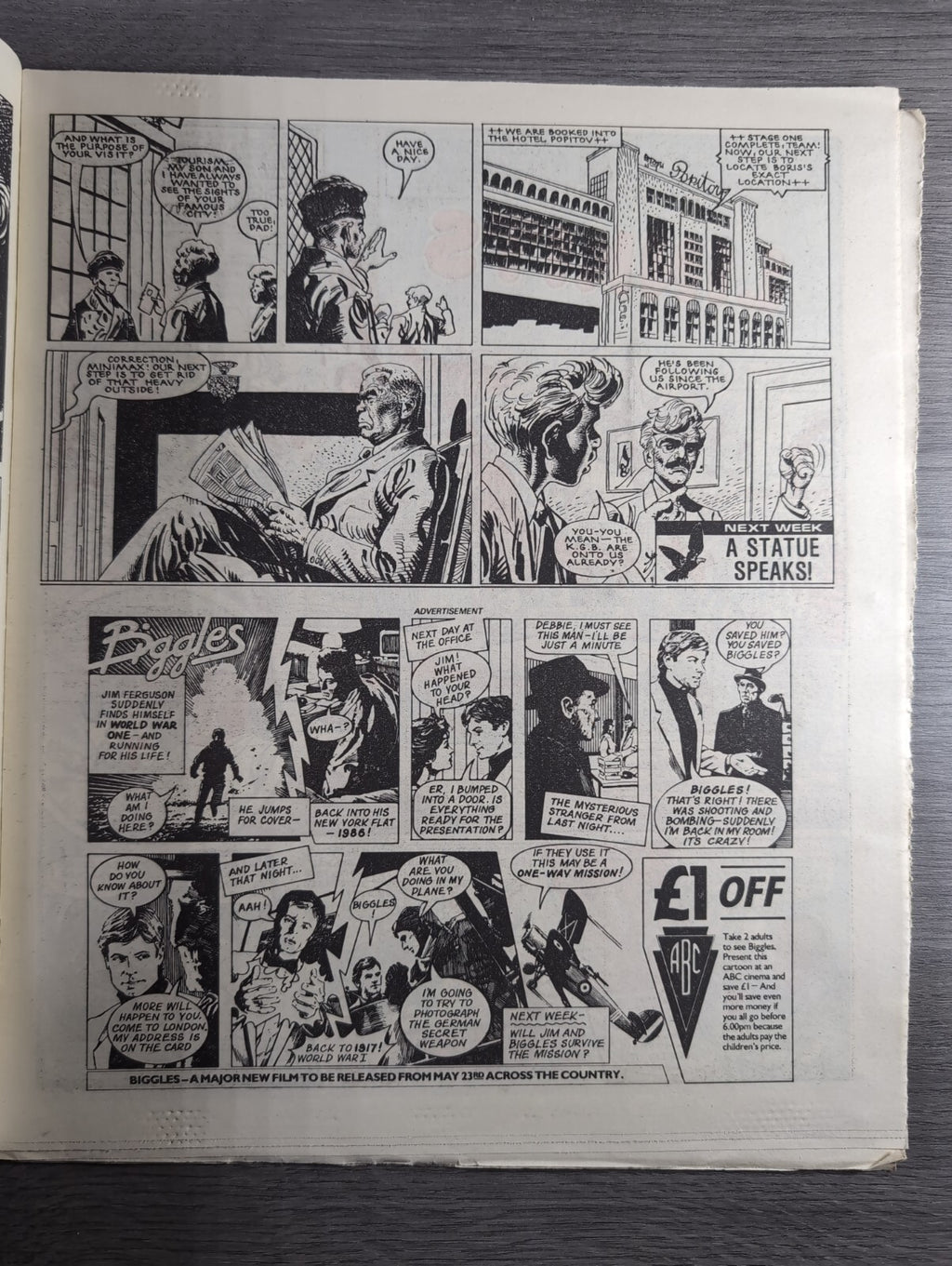 Eagle Comic Issue No. 216 10th May 1988 Vintage Retro UK Comic