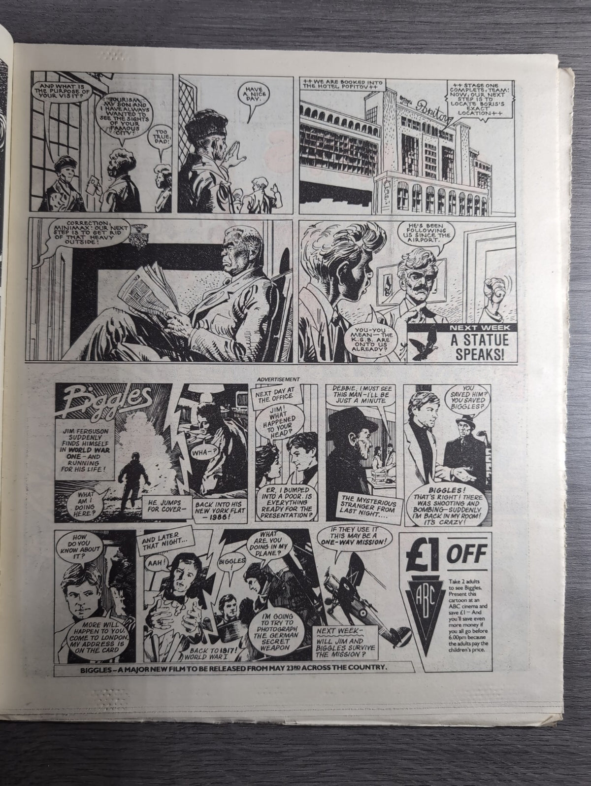 Eagle Comic Issue No. 216 10th May 1988 Vintage Retro UK Comic