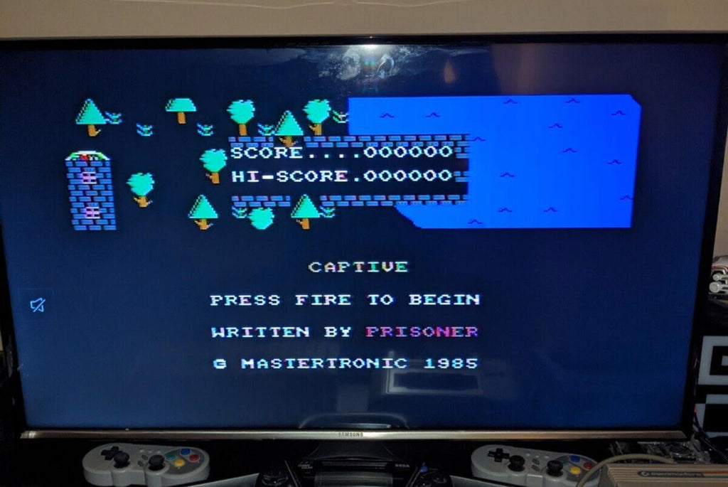 The Captive Commodore 64 C64 Video Game Cassette Tested & Working