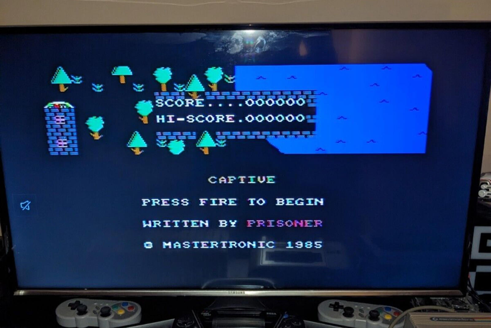 The Captive Commodore 64 C64 Video Game Cassette Tested & Working