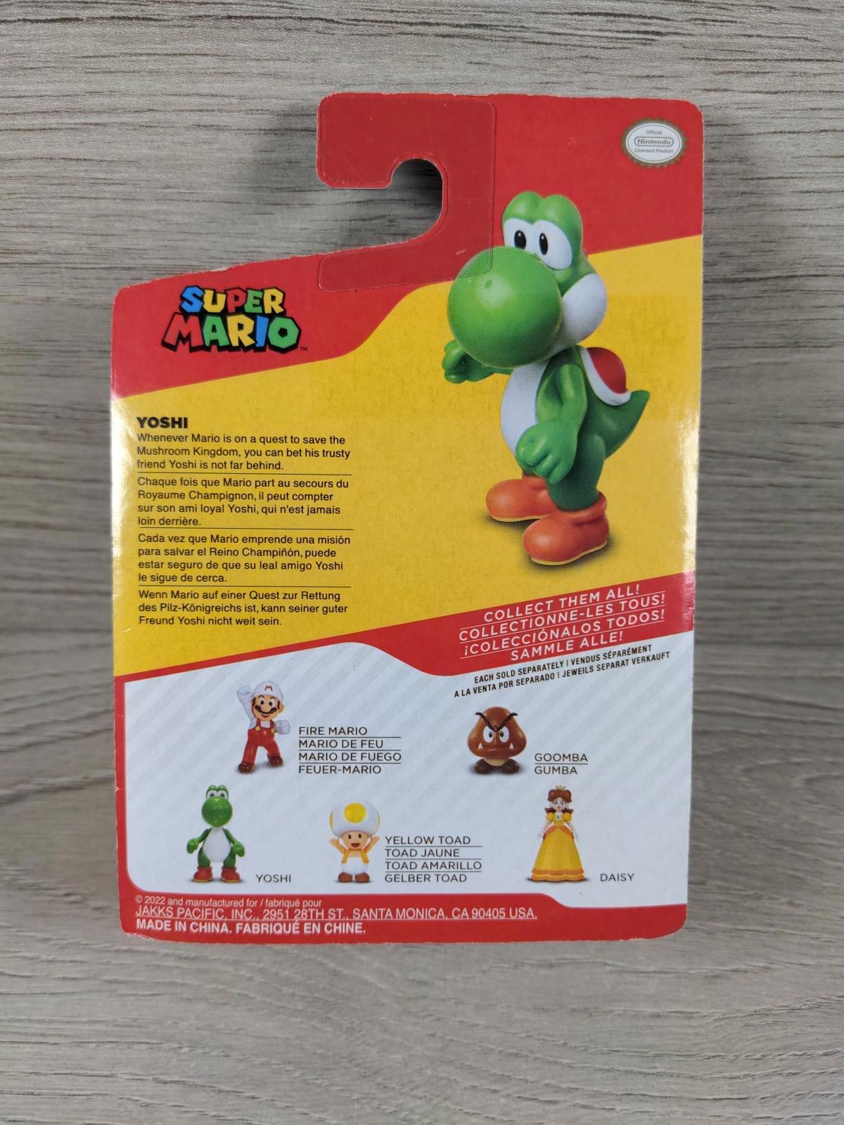 Super Mario Yoshi 7cm Action Figure Jakks Pacific - Factory Sealed Pack