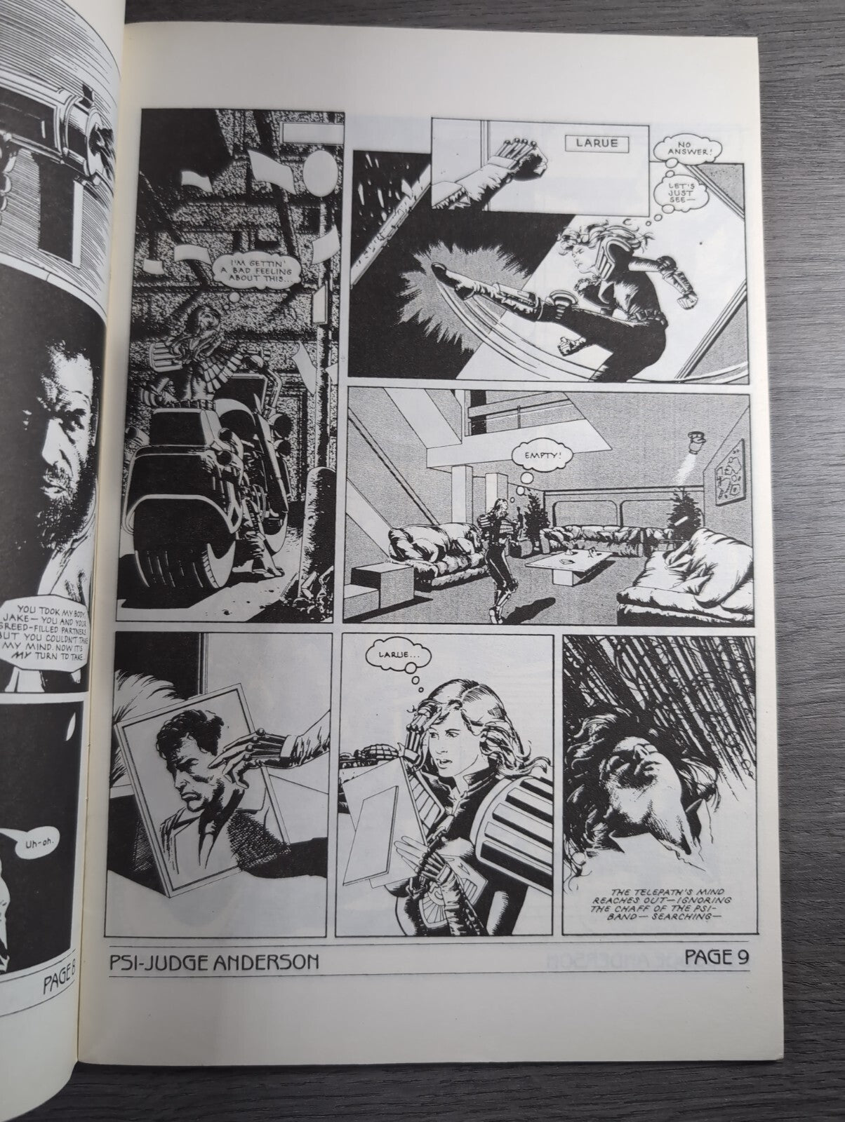 Judge Anderson PSI Issue No 9 Limited Edition Fleetway Comics Vintag Retro Comic
