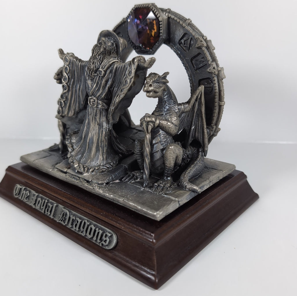 Myth & Magic The Loyal Dragons LP01 The Tudor Mint Pewter Metal Figure