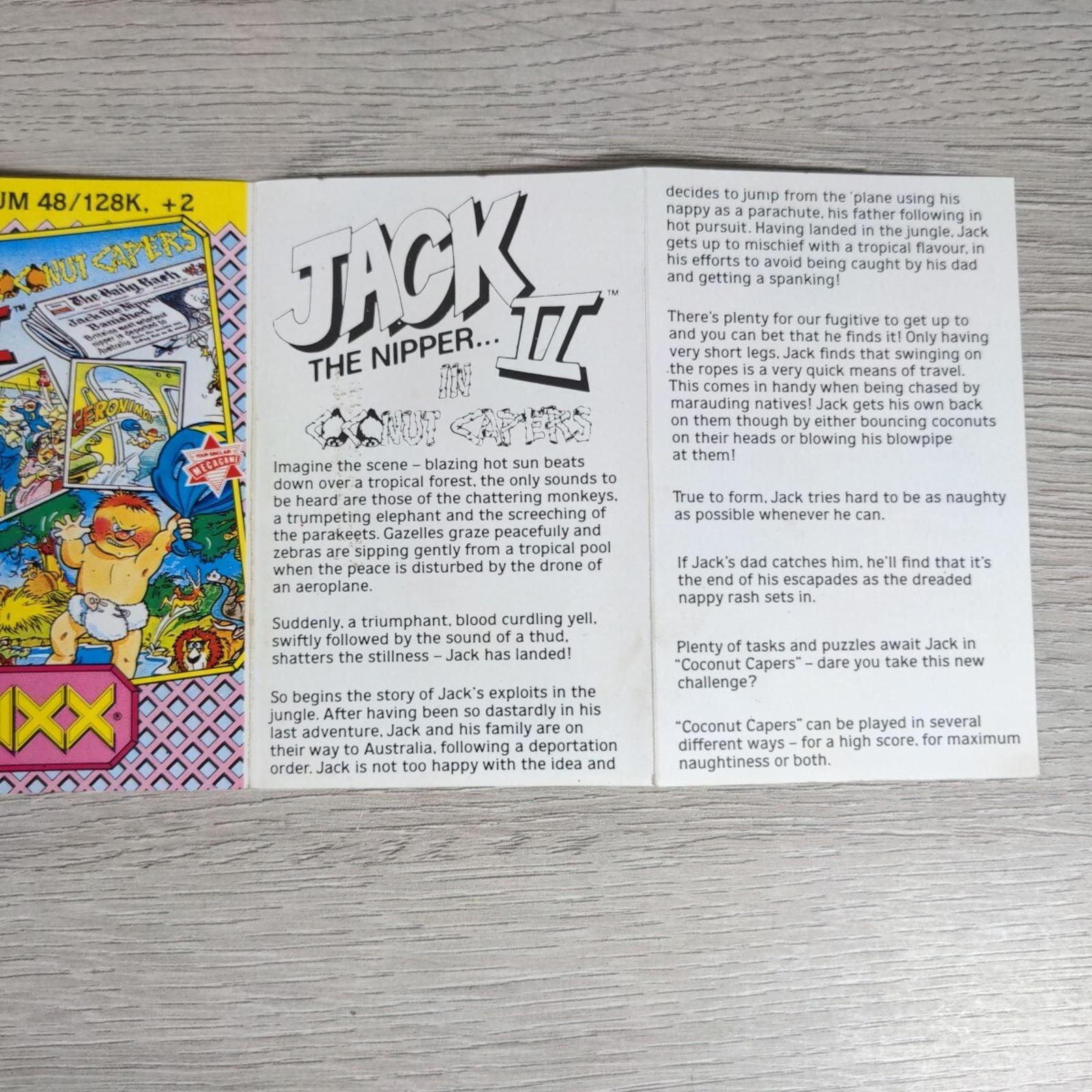 Jack The Nipper II ZX Spectrum 48K 128K Game Cassette Tested & Working