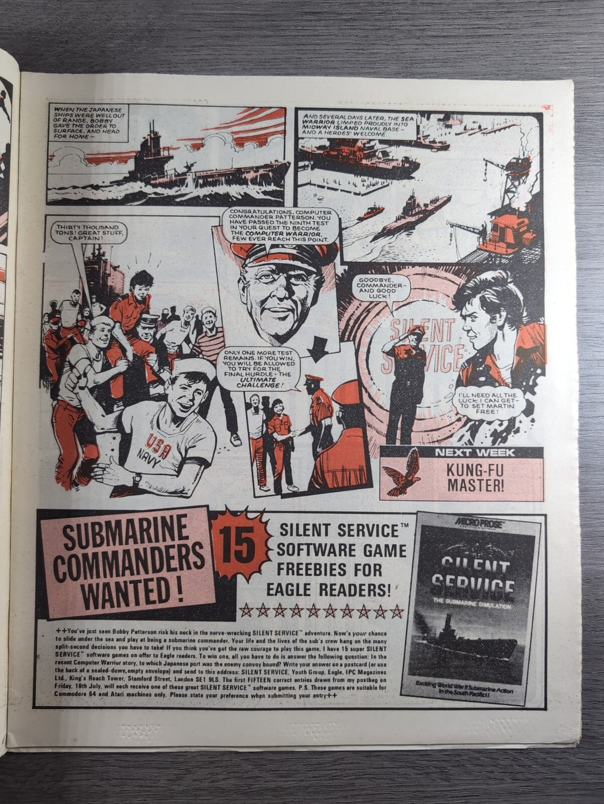 Eagle Comic Issue No. 225 12th July 1986 Vintage Retro UK Comic