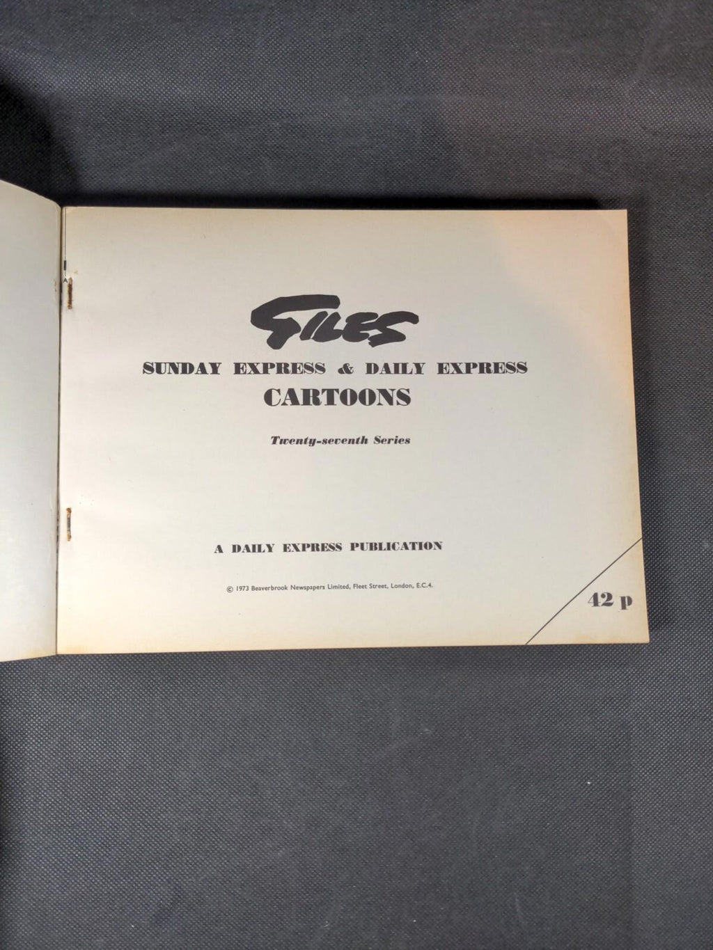 Giles Annual Twenty Seventh Series 1973 Vintage Cartoon Book
