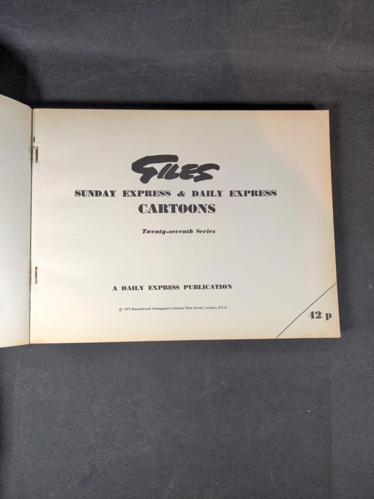 Giles Annual Twenty Seventh Series 1973 Vintage Cartoon Book