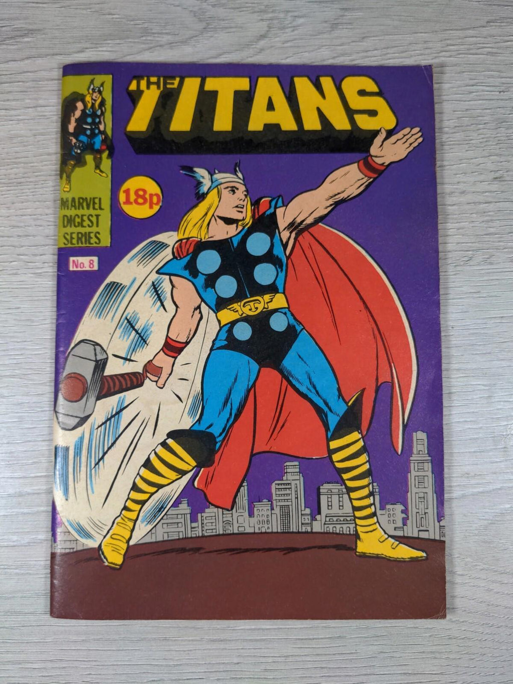 The Titans Pocket Book Issue Number 8 Marvel Digest Series 1980's Vintage Comic - Retrorama UK