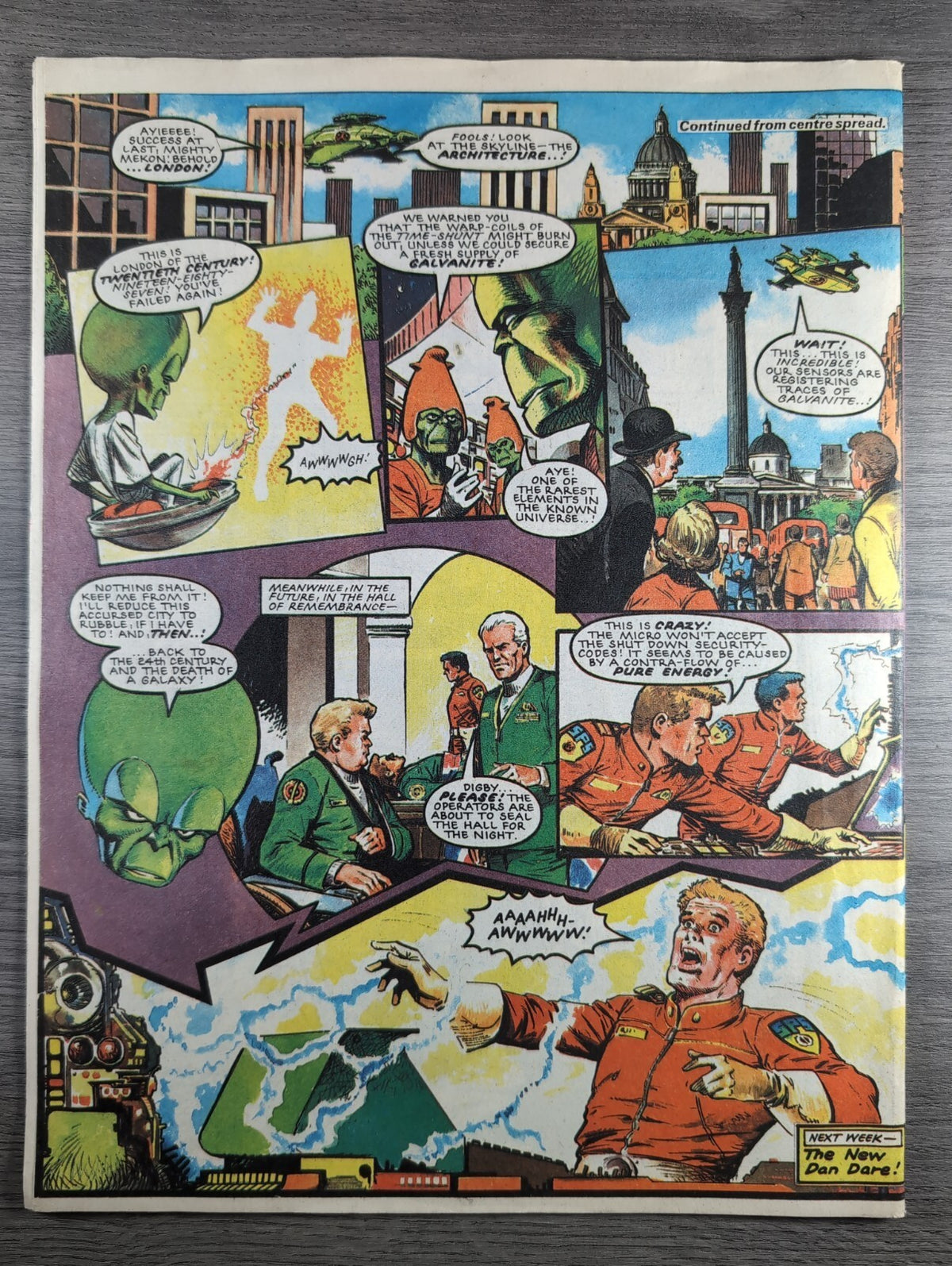 Eagle Comic Issue No. 259 7th March 1987 With Poster Vintage Retro UK Comic
