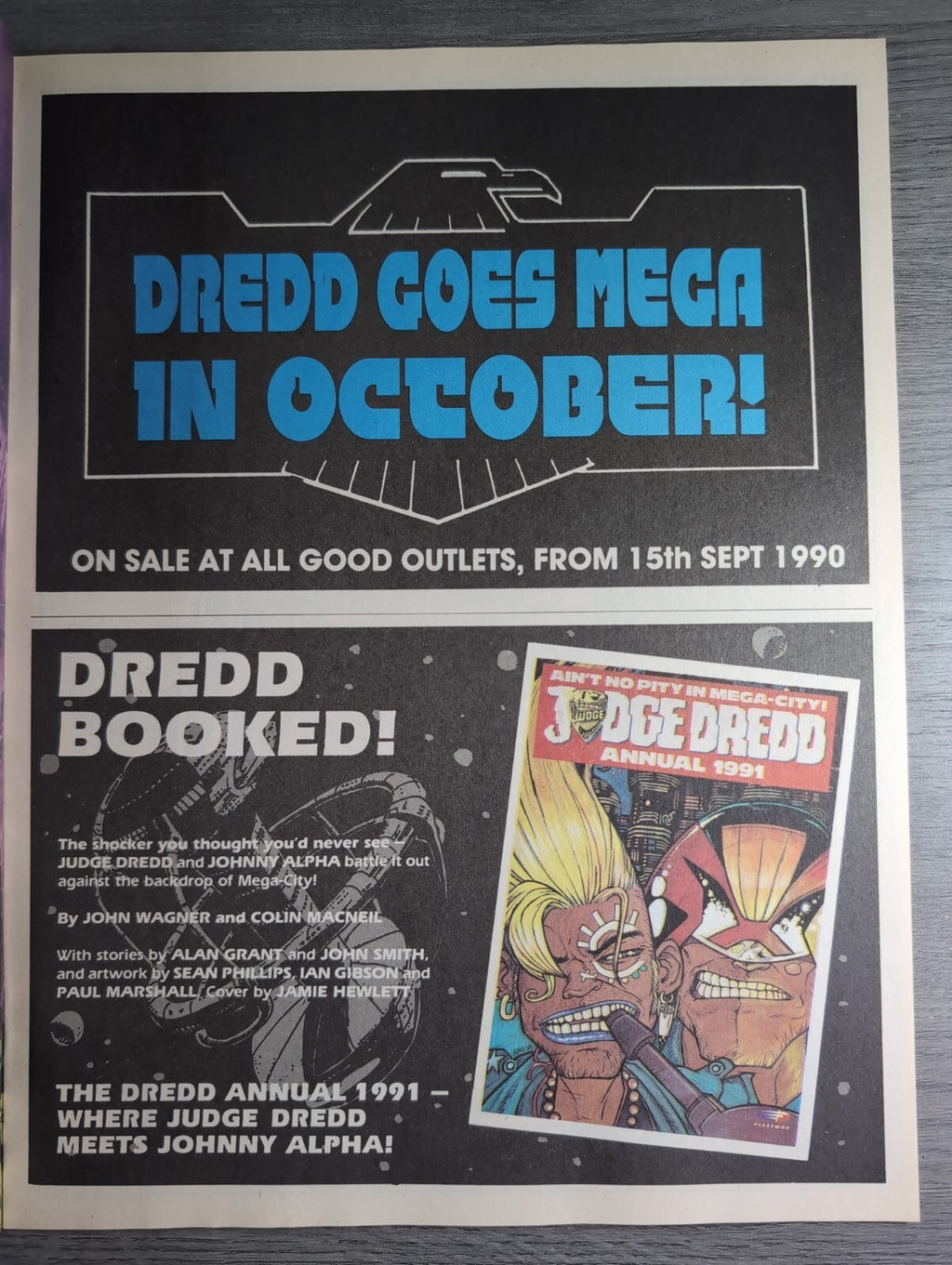 2000AD Prog 694 Featuring Judge Dredd Comic 1st Sept 1990 Vintage Retro Comic