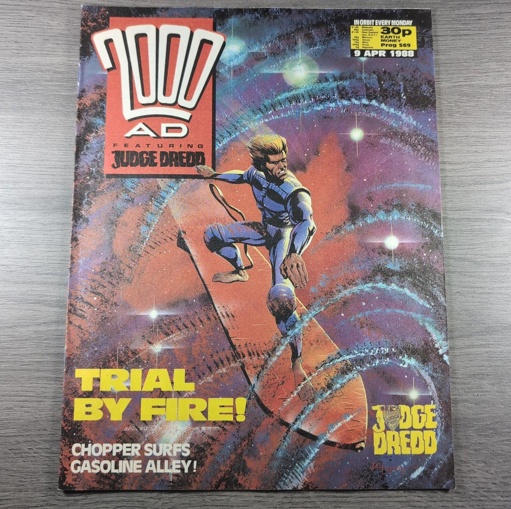 2000AD Prog 569 Featuring Judge Dredd 9th April 1988 Vintage Comic