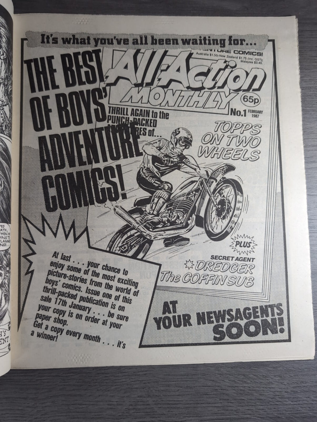 2000AD Prog 505 Featuring Judge Dread Comic 17th Jan 1987 Vintage Retro Comic