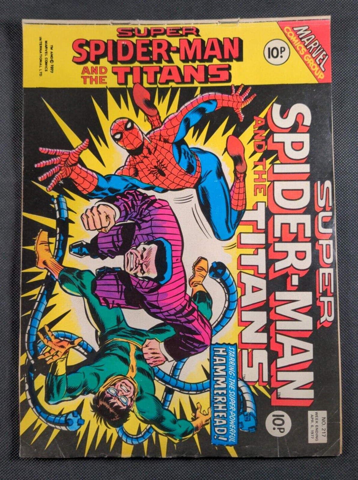 Marvel Comics Super Spider-Man Issue No 217 April 1977 Vintage Comic