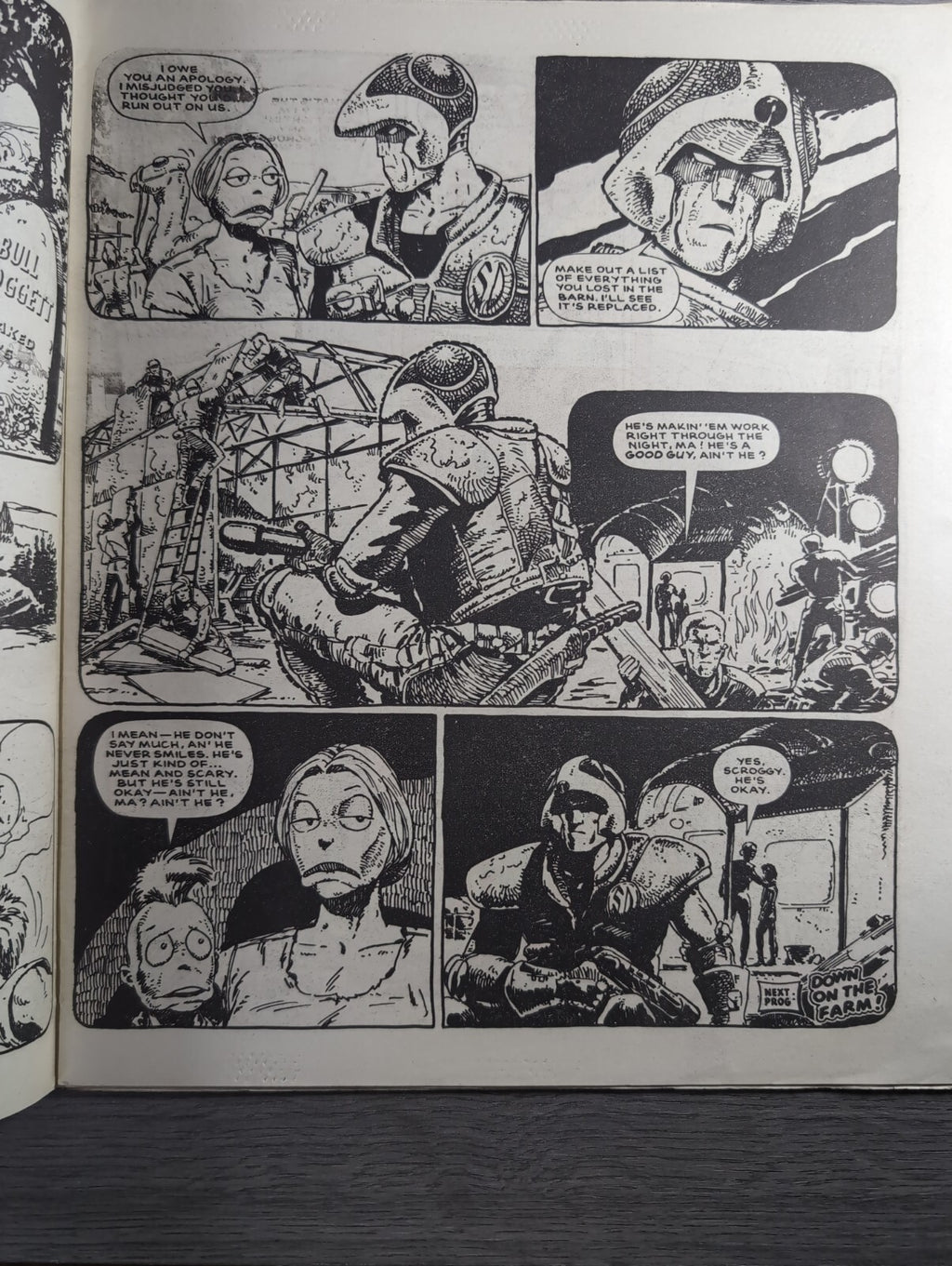 2000AD Prog 493 Featuring Judge Dread Comic 25th Oct 1986 Vintage Retro Comic