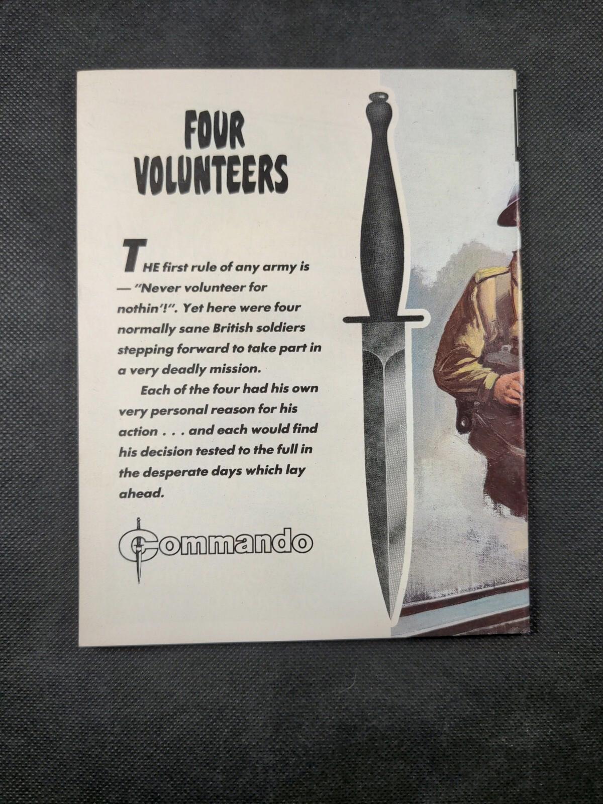 Commando Comic Issue Number 2554 Four Volunteers - Retrorama UK