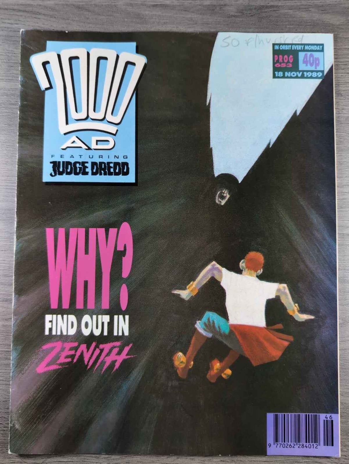 2000AD Prog 653 Featuring Judge Dredd Comic 18th Nov 1989 Vintage Retro Comic
